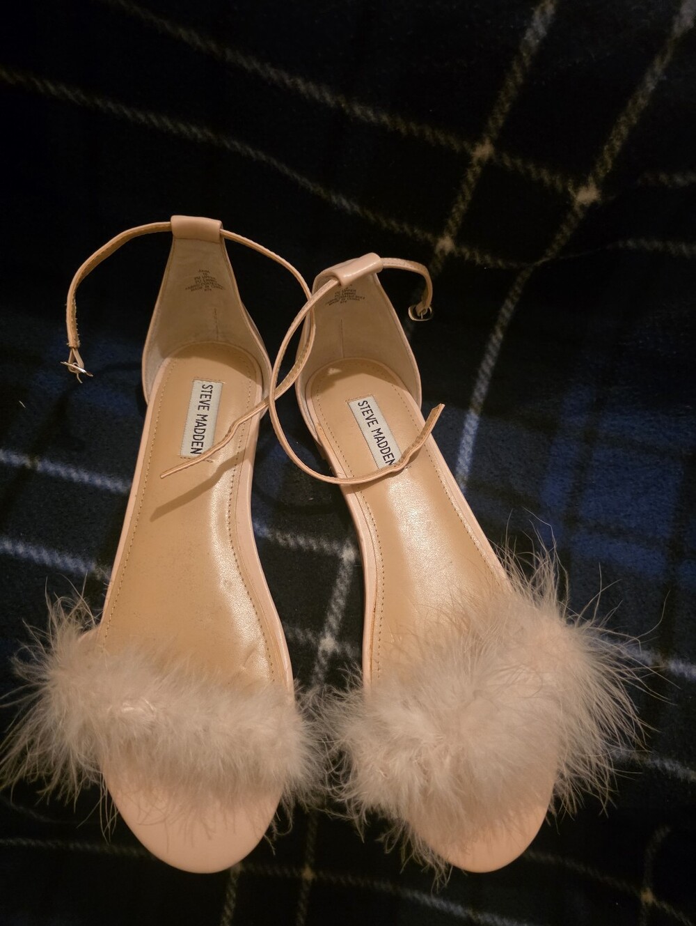 Steve Madden Jiana Flat Feather Sandal Women's 10